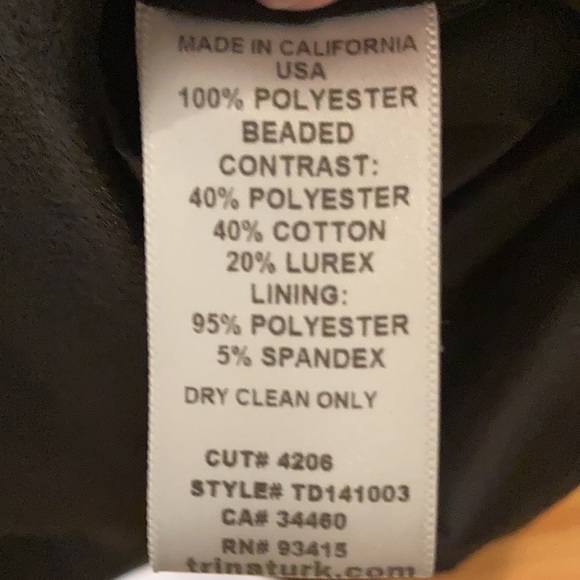 EUC Trina Turk Beaded Cocktail Dress - Picture 6 of 6